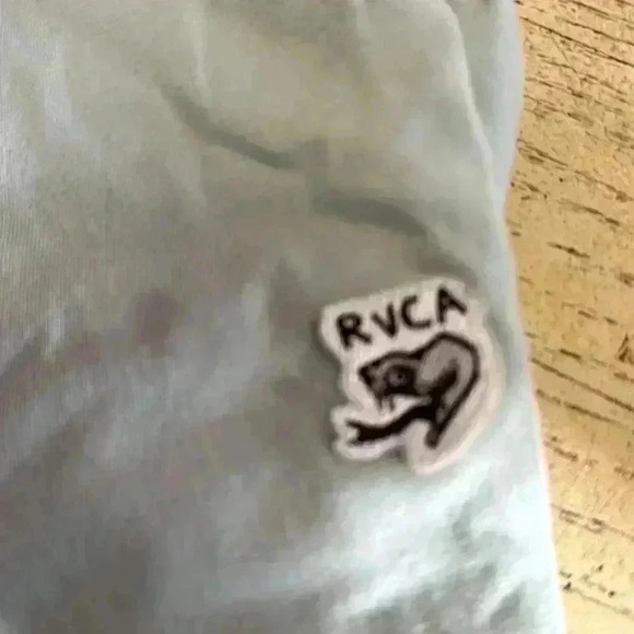 RVCA BOYS POLO SHIRT SOFT BLUE/Green - Picture 4 of 7